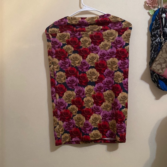 Skirts Red Rose Skirt Poshmark